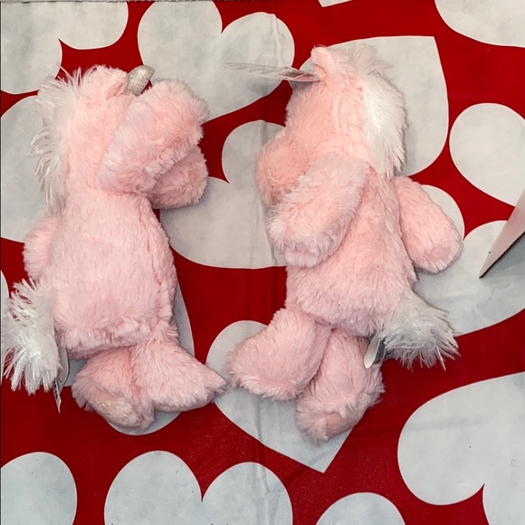 NEW! 2- Cuddly Friends Pink Unicorn Stuffed Animal - Picture 5 of 9
